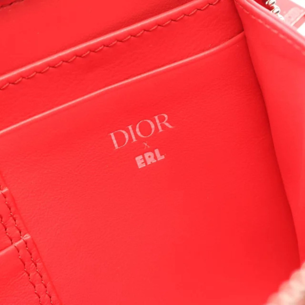 Dior Christian Mirage Shoulder Red Bag Leather ERL - Picture 4 of 5